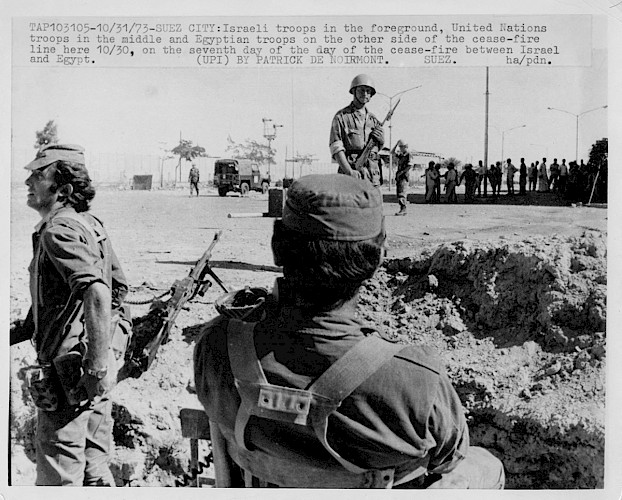 Yom Kippur War Israeli soldiers face Egyptians